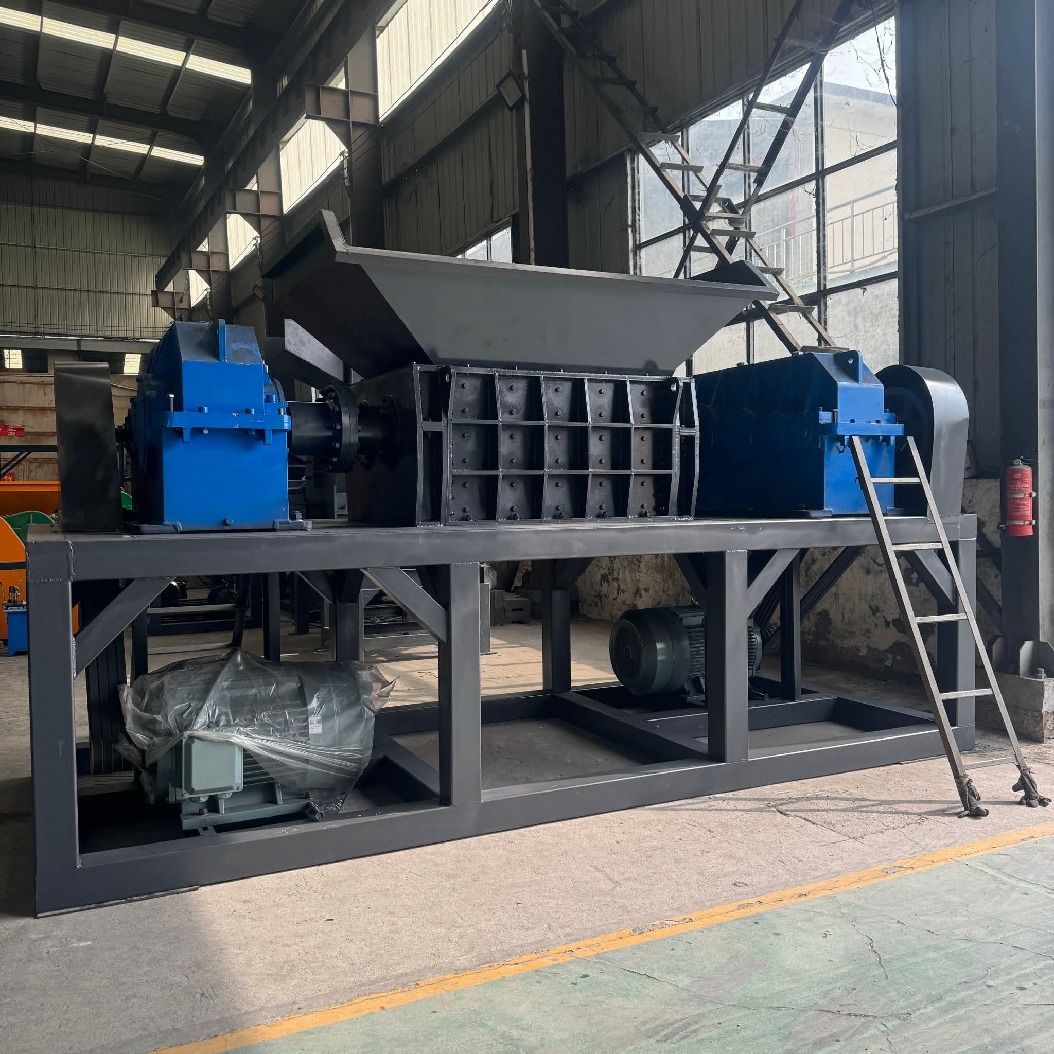 Mesin Shredder Doble shaf